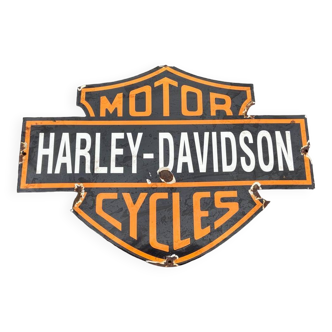 Plaque émaillée Harley Davidson