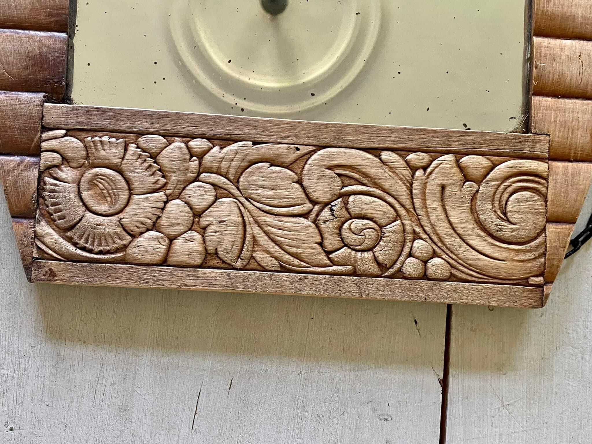 Wooden mirror 30s