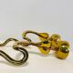 Pair of gilded bronze wall lamps