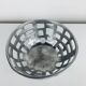 Vintage Brutalist Aluminum Fruit Bowl