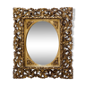 Miroir de bois doré florentin antique du 19ème siècle 67x80cm