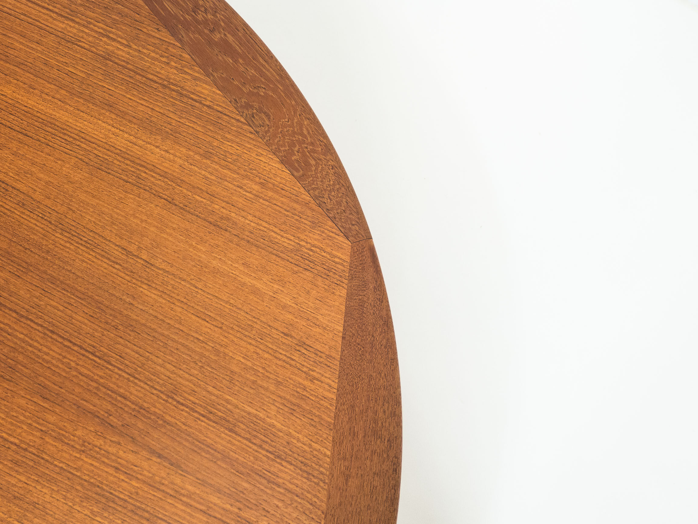 Vintage round teak coffee table