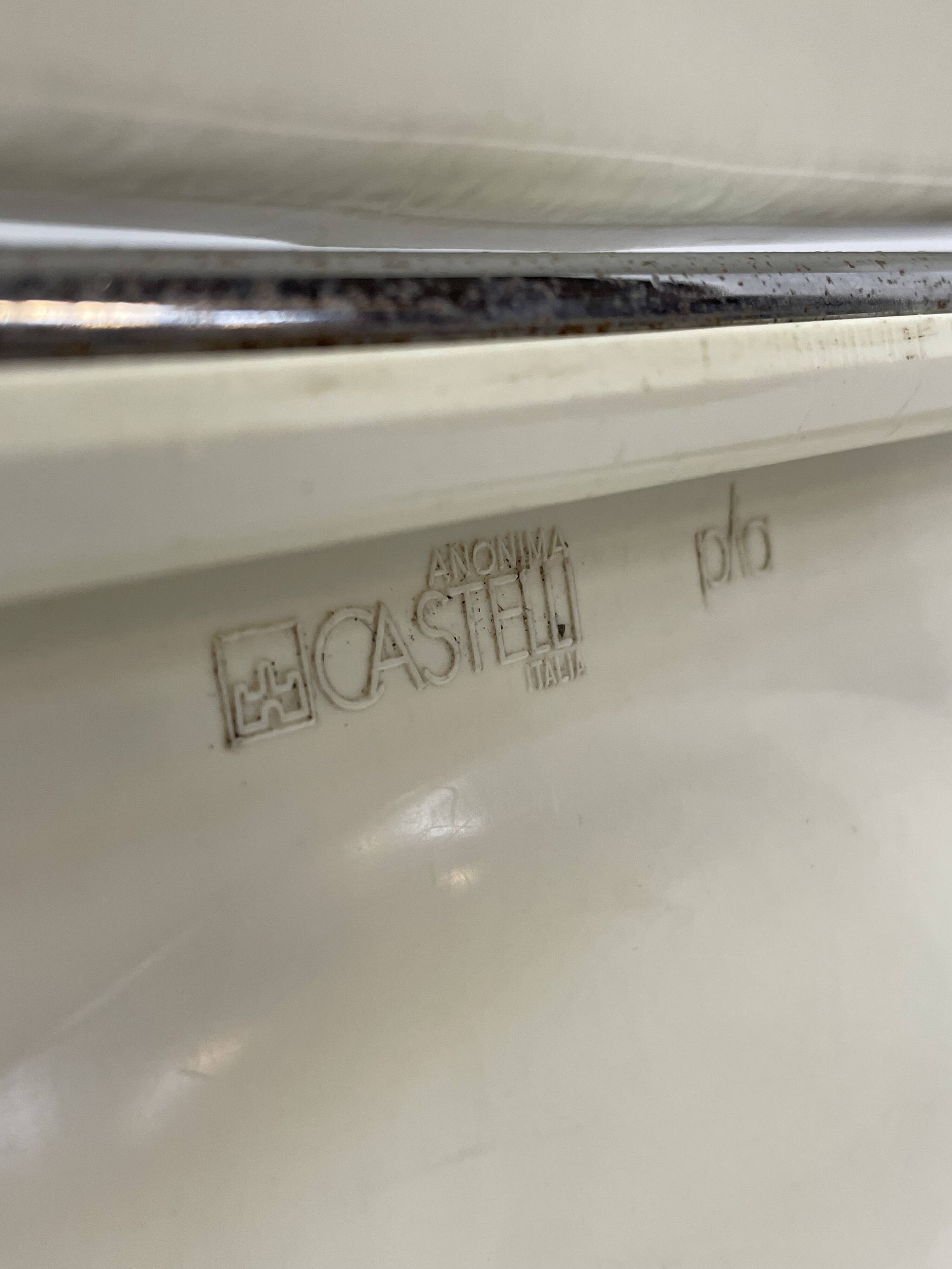 Ensemble de quatre chaises pliantes en lucite Plia, Giancarlo Piretti pour Castelli