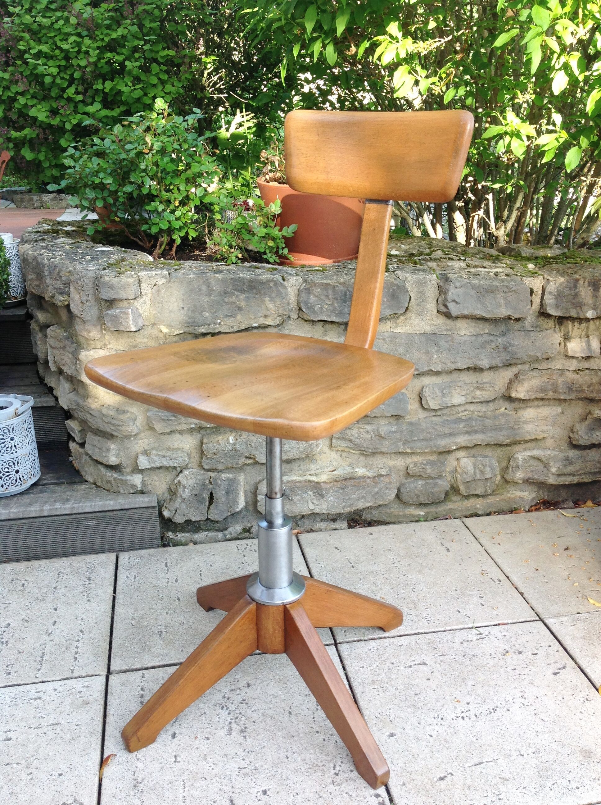 Industrial style swivel chair by Sedus Stoll / vintage 50s-60s