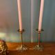 Pair of vintage brass candlesticks