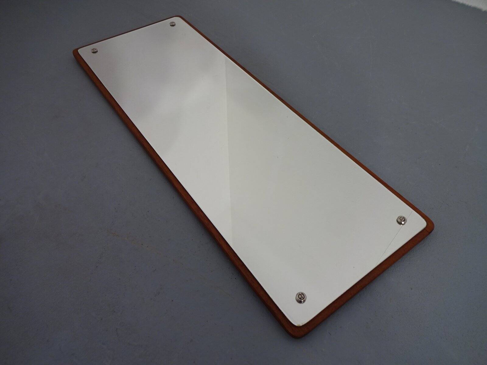 Small Danish Teak Mirror from Jansen Spejle, 1960s