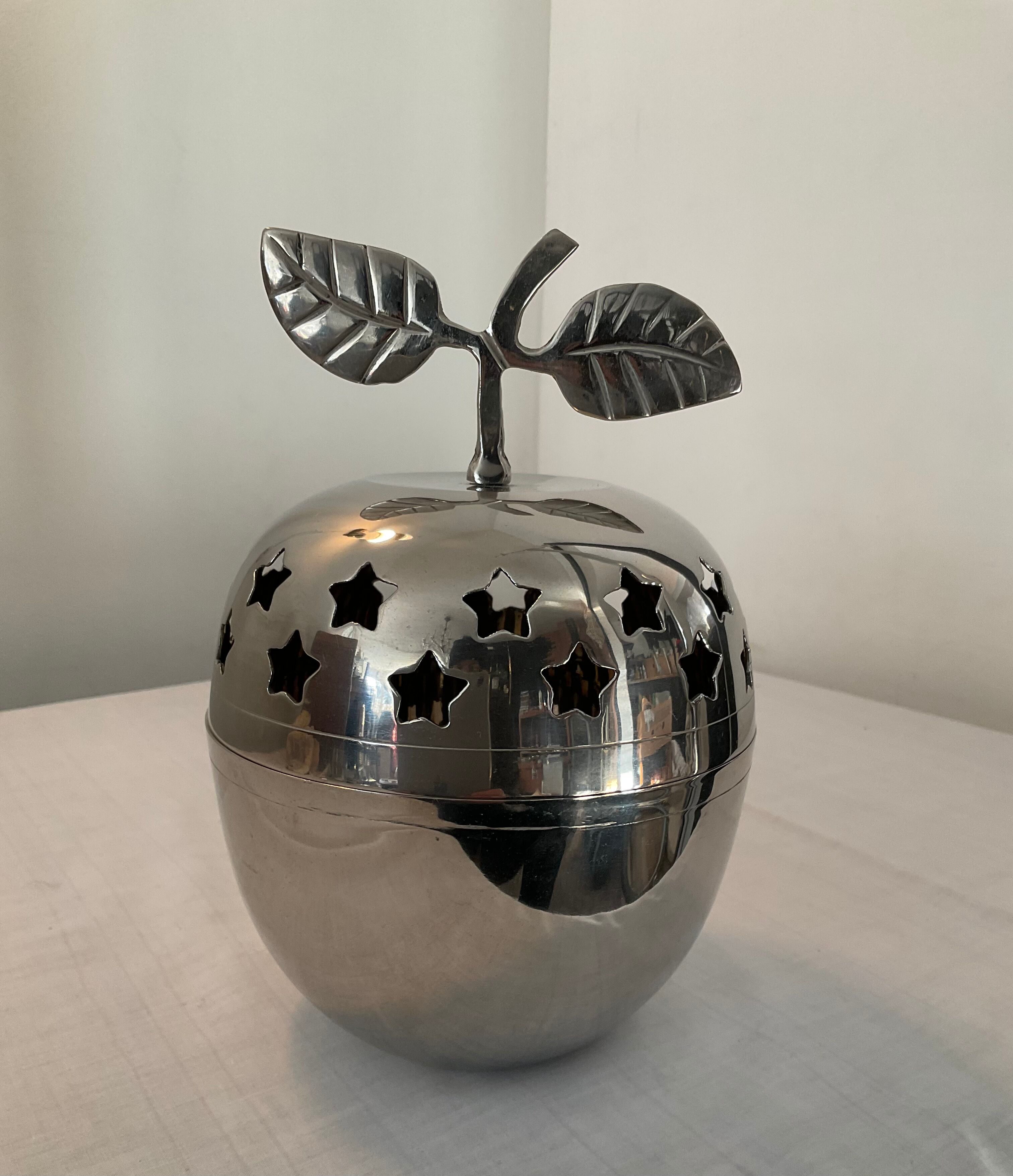 Seau à glace pomme vintage années 70