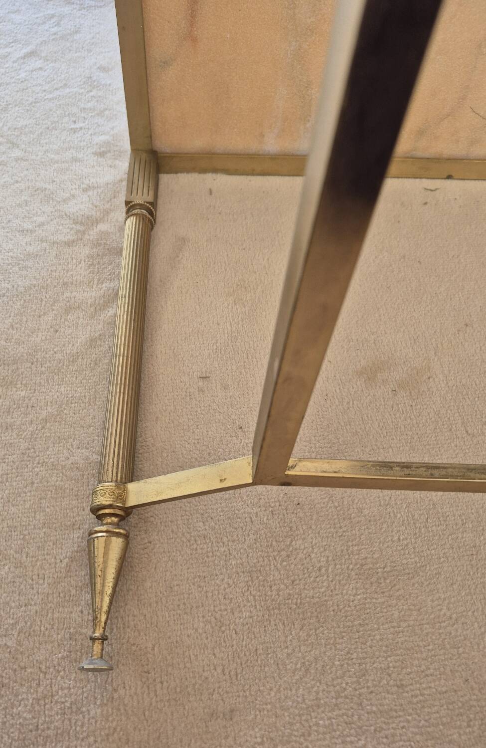 Louis XVI style coffee table in marble