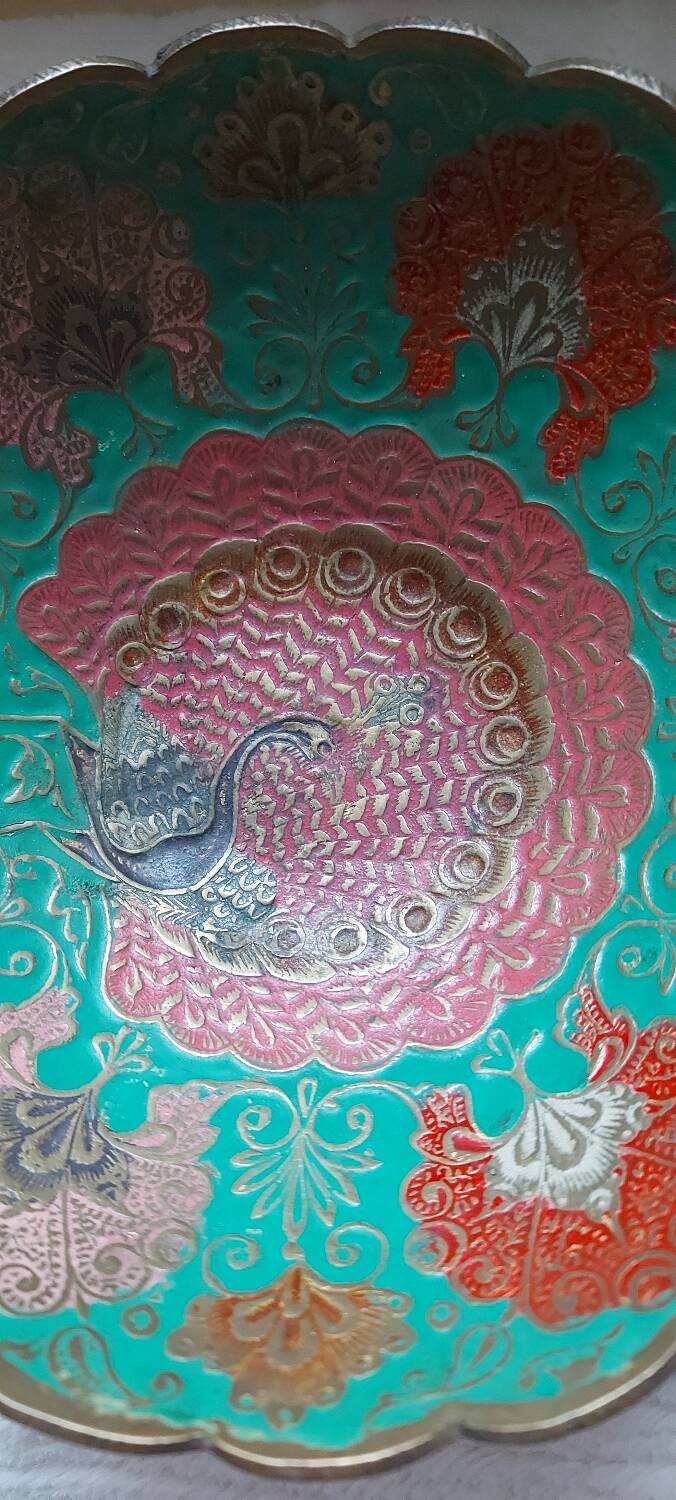 Indian enameled bowl