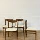 Suite of 4 vintage chairs Lübke