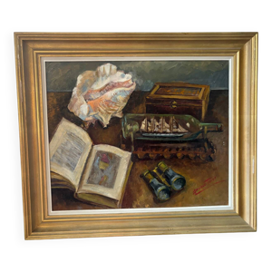 Nature morte signée