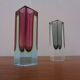 Italian Murano Glass Sommerso Vases from Murano, 1960s, Set of 2