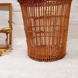 Rattan paper basket