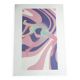 Affiche danseur en violet et rose format A4