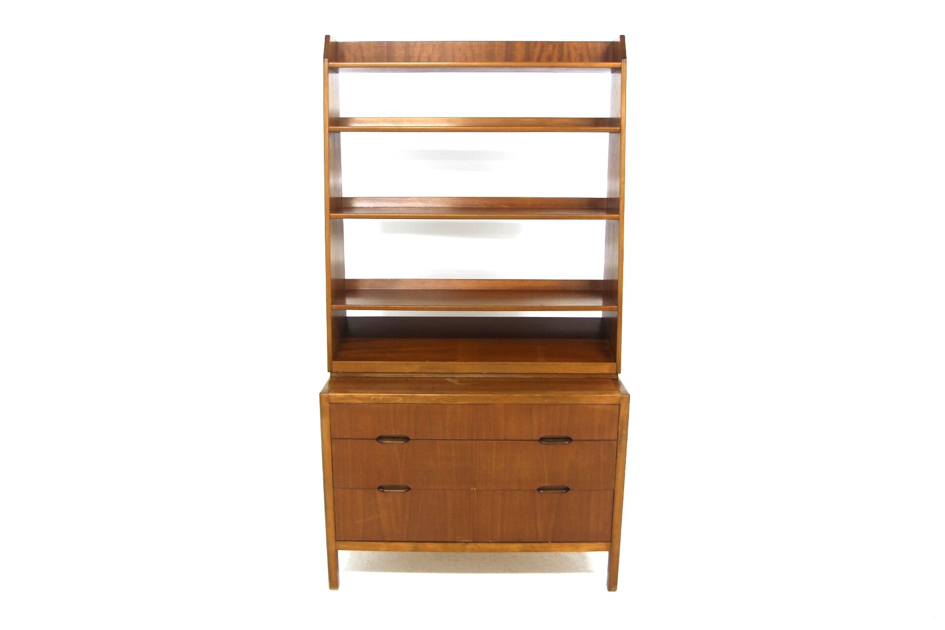 Scandinavian mahogany bookcase, Förenade Möbelfabrikerna, Linköping, Sweden, 1960