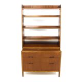Scandinavian mahogany bookcase, Förenade Möbelfabrikerna, Linköping, Sweden, 1960