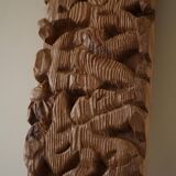 Hand-carved wooden decorative sculpture, mid-century, Danish cabinetmaker, 1970s.