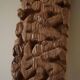 Hand-carved wooden decorative sculpture, mid-century, Danish cabinetmaker, 1970s.