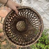 Vintage cane diabolo stool