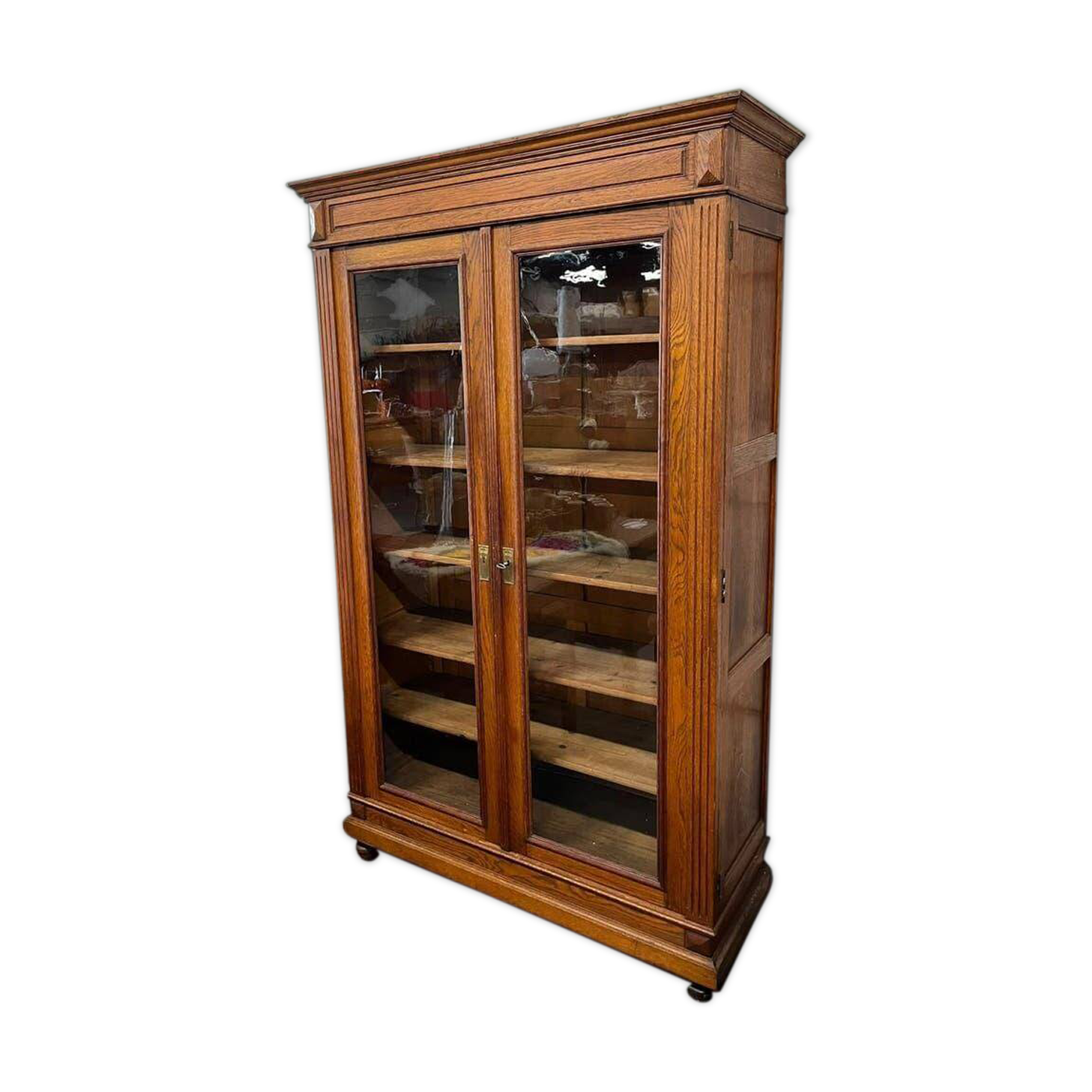 Vintage wooden laboratory cabinet/display cabinet/pharmacy cabinet