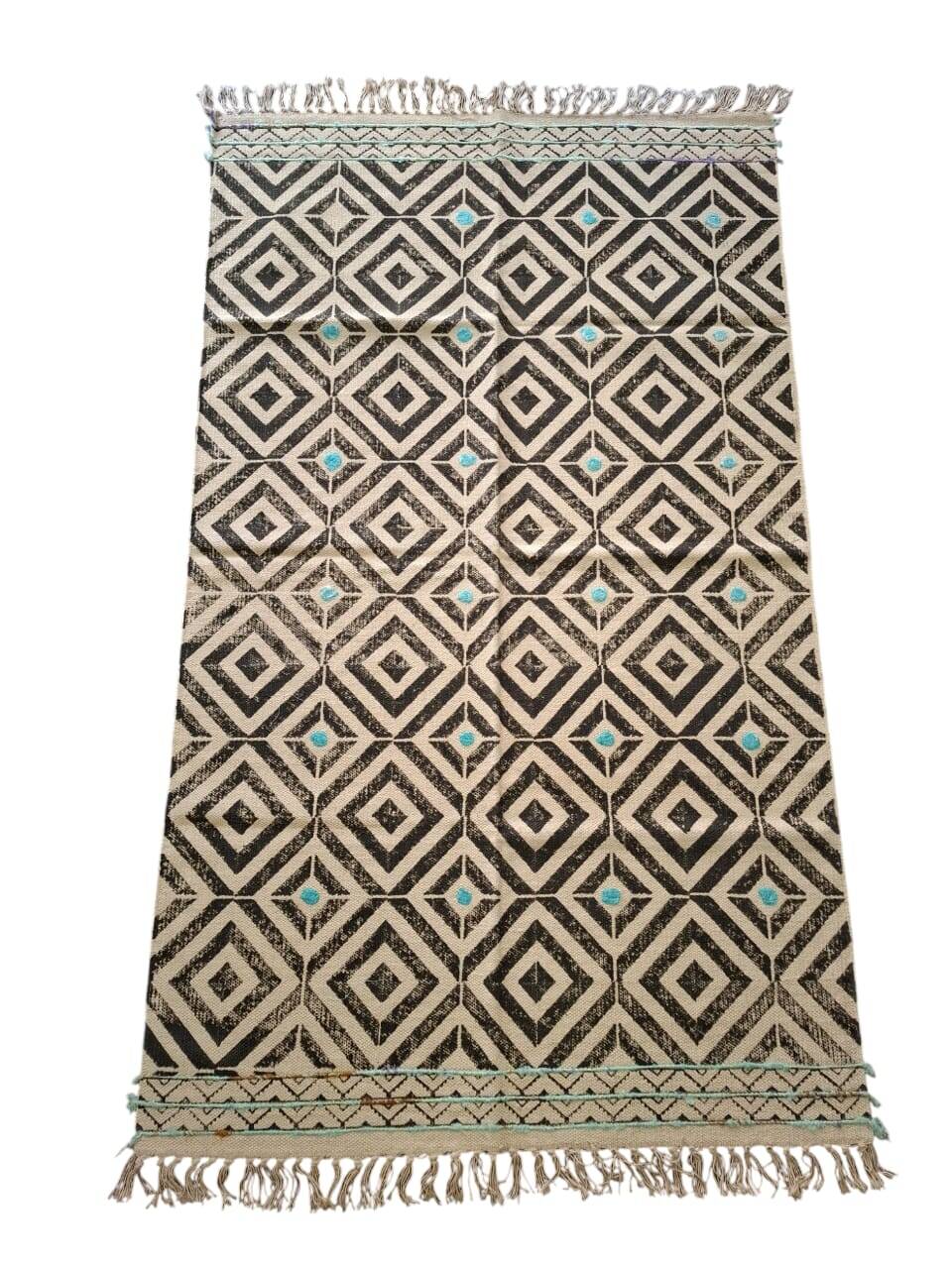 Tapis Indien imprimé à la main