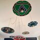 Handcrafted suspension cascade 6 lights "Moroccan Basket"