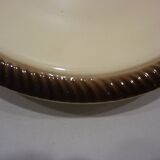 5 hand-decorated Longwy fish plates
