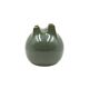 Mid-century Modern green spherical gres vase, Franco Bucci Italy ca. 1970