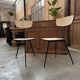 Pair of 60s tripod chairs