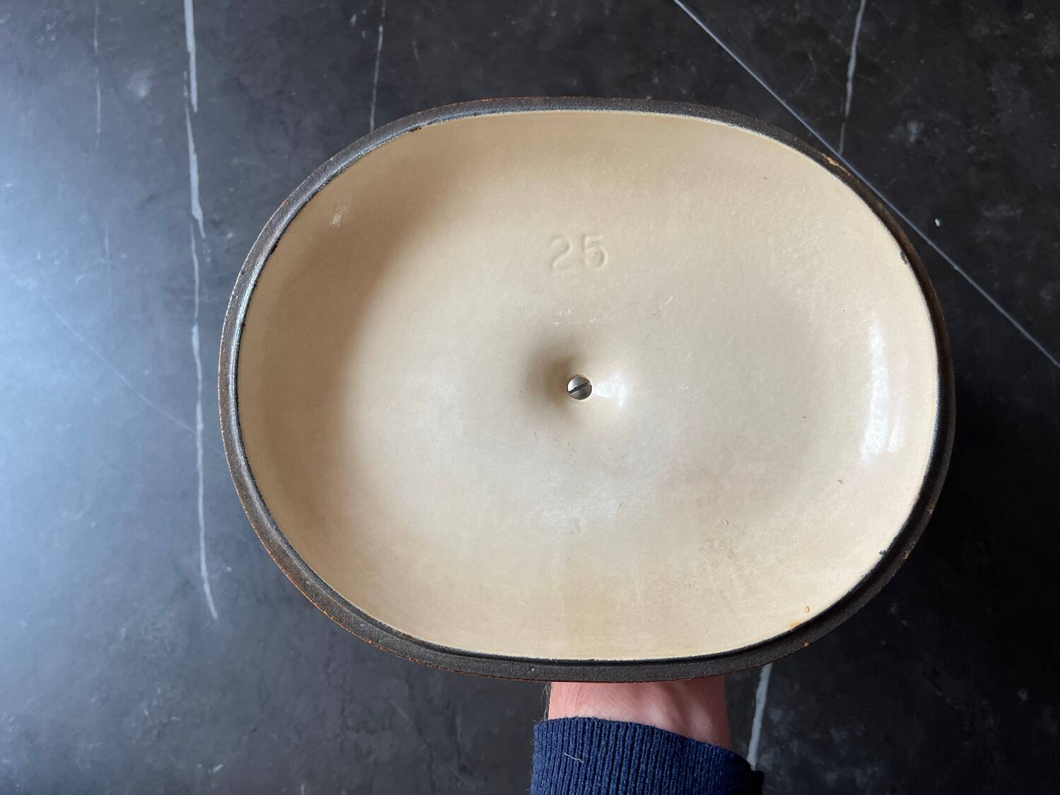 Vintage casserole dish Le Creuset 25 La Mama by Enzo Mari