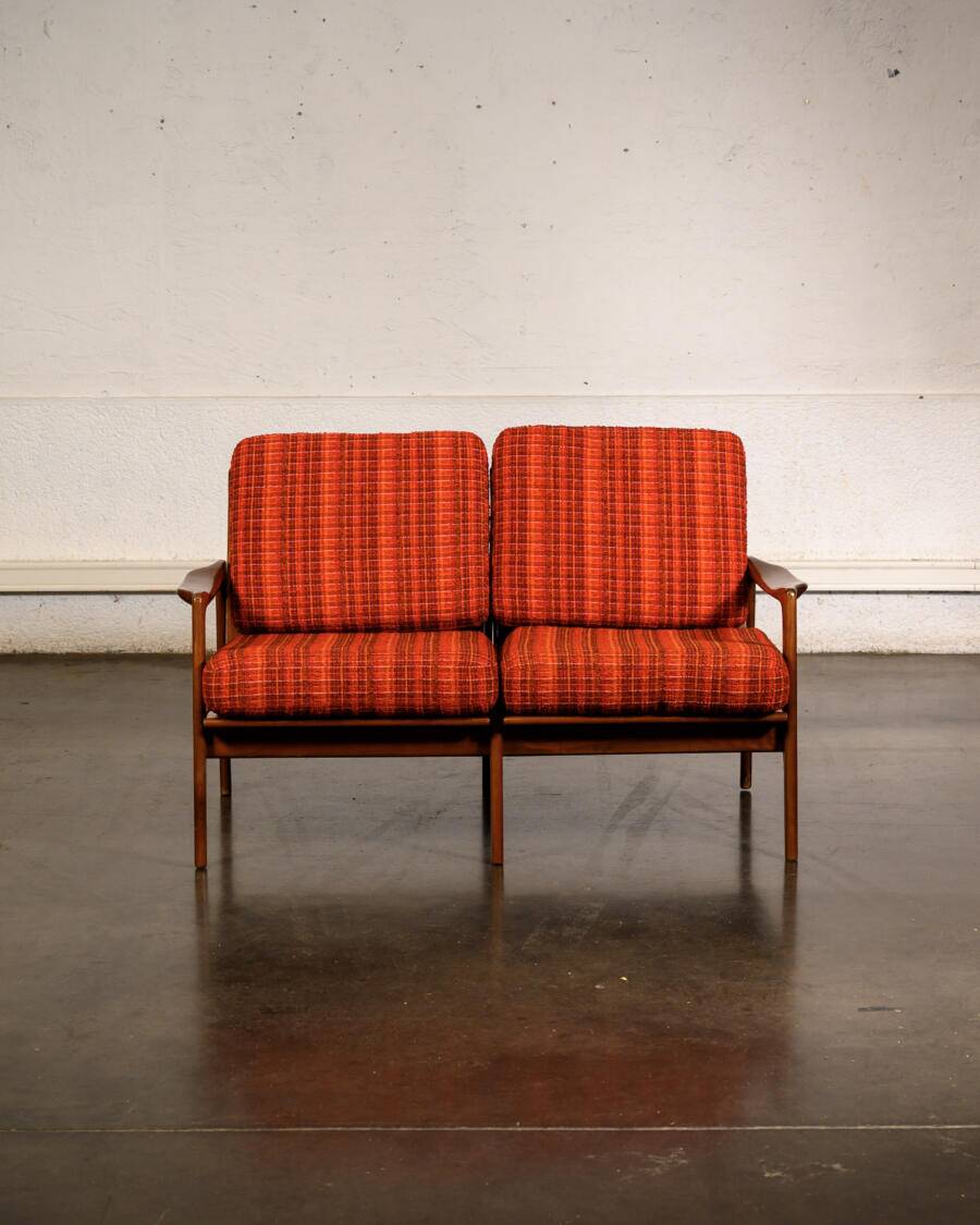 Scandinavian two-seater bench