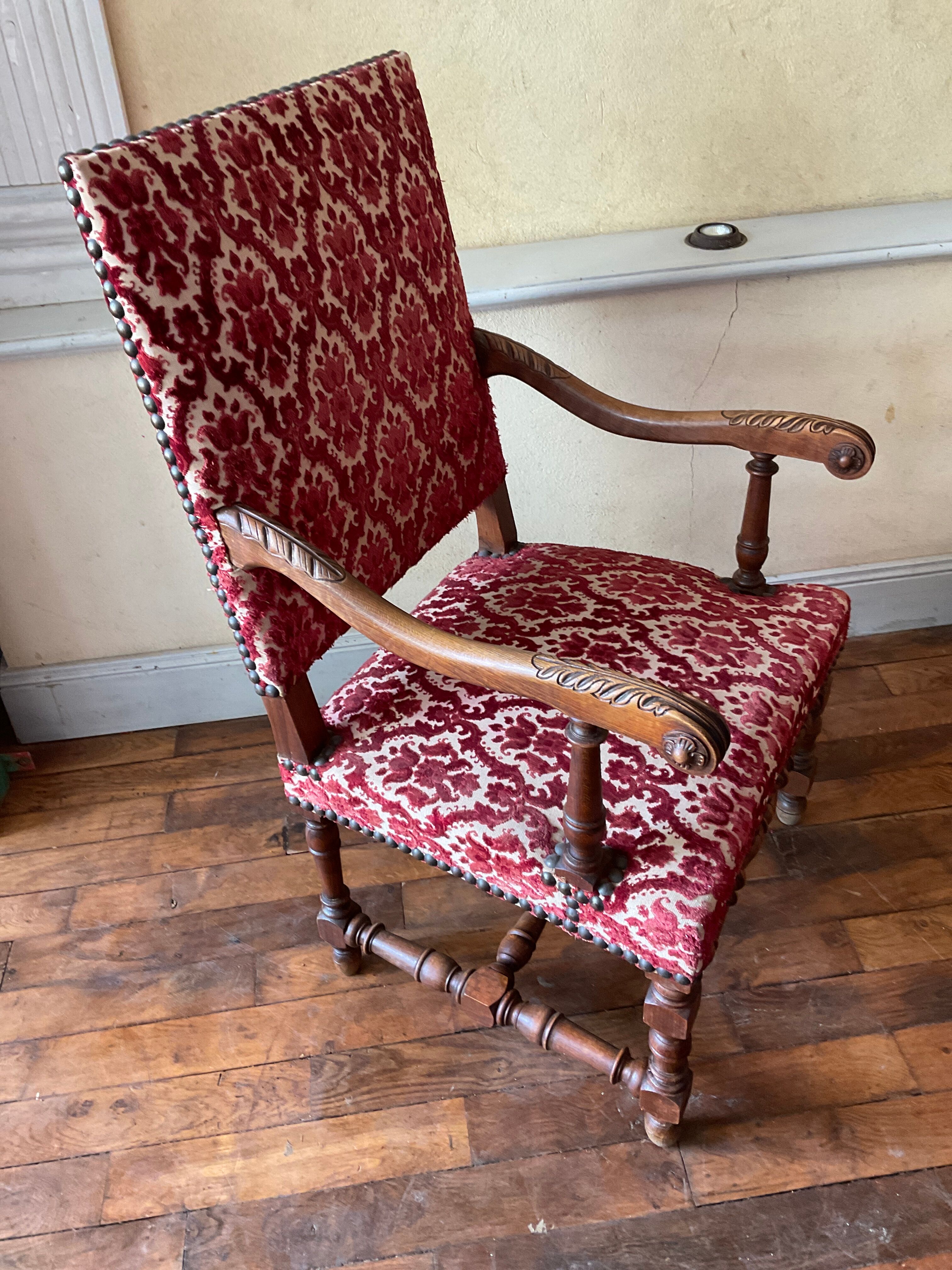 Louis XIII style armchair