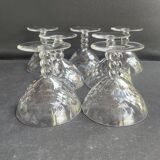 7 Baccarat Saint Hélier champagne glasses