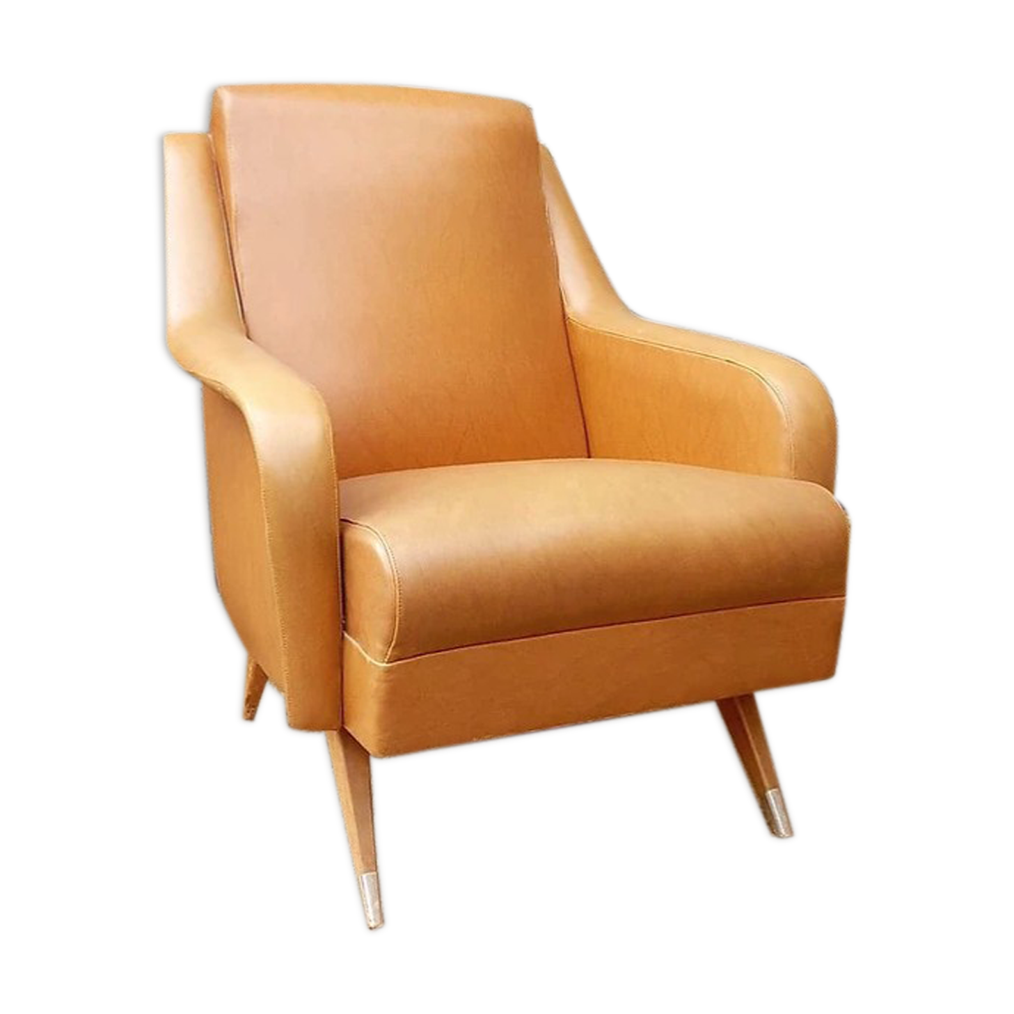 Vintage armchair in skai