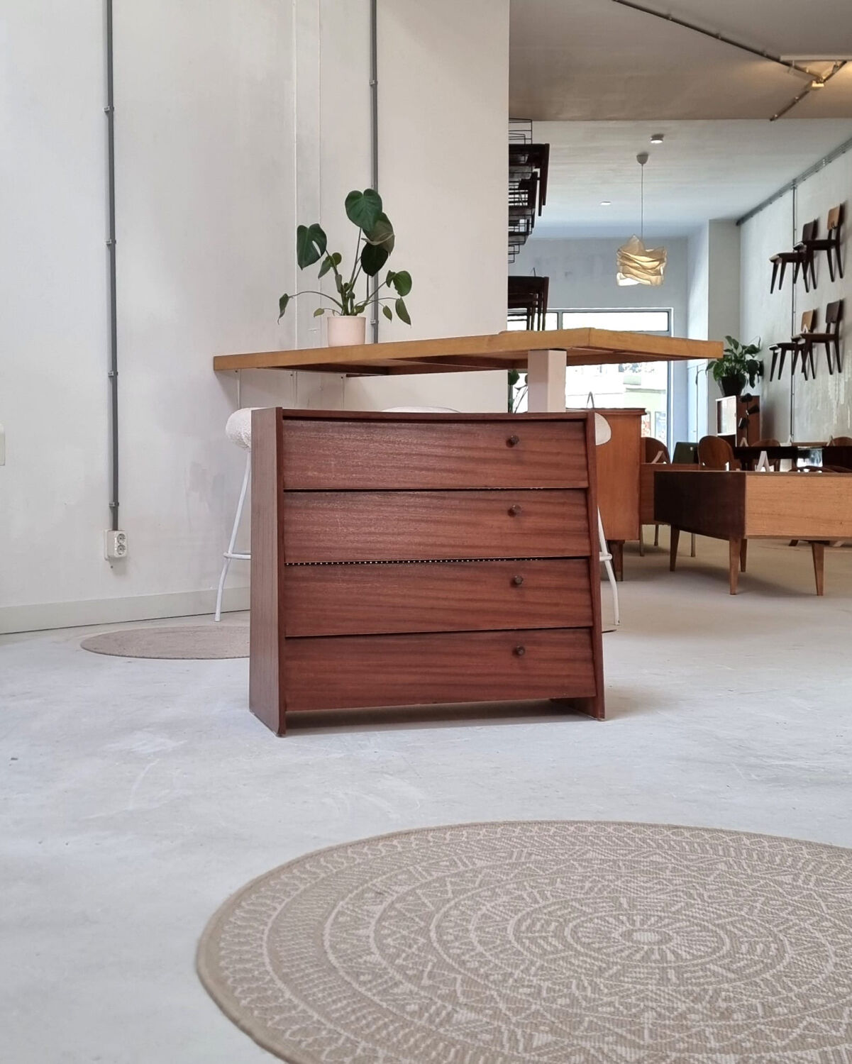 Mid-century shoe cabinet