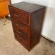 Storage cabinet with 5 drawers in white wood 50s