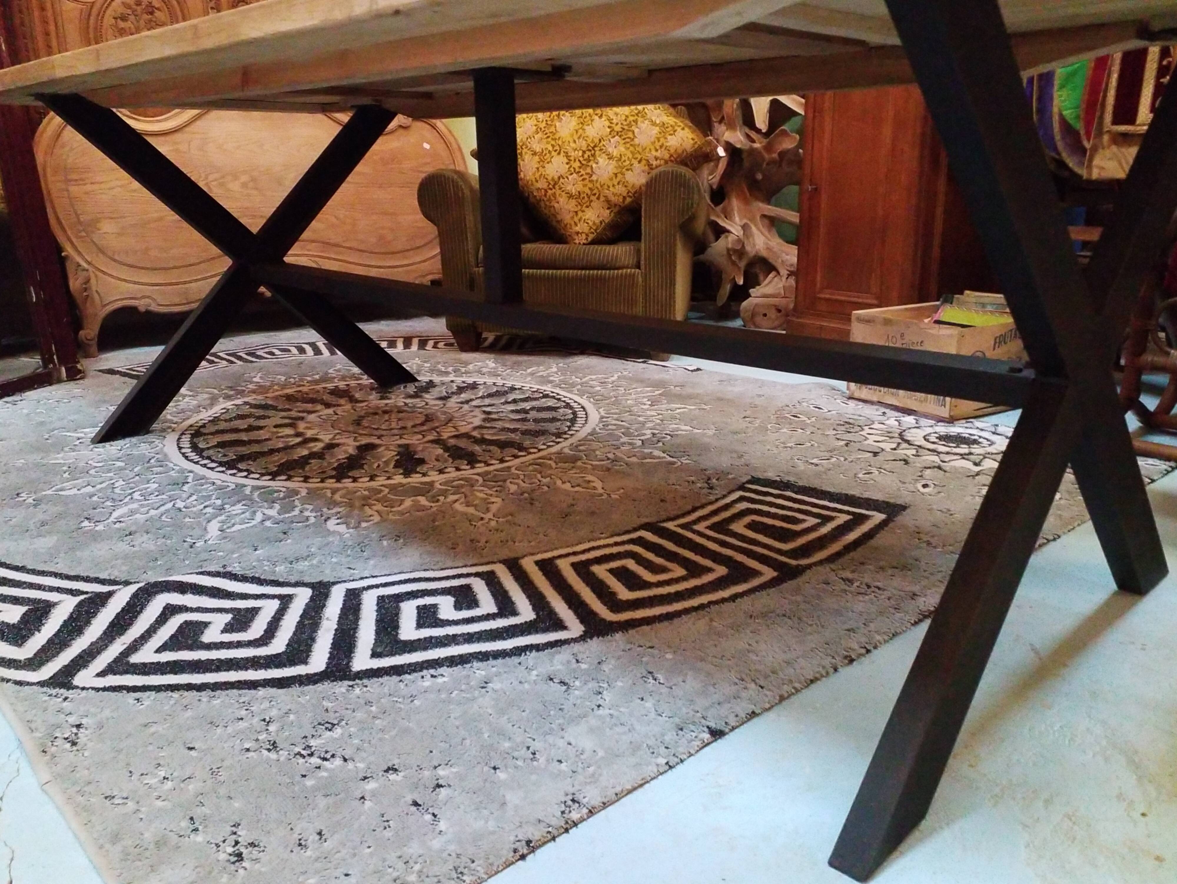 Industrial farm table