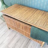 Vintage rattan box