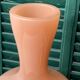 Large pink opaline vase