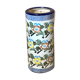 Enamelled ceramic umbrella stand