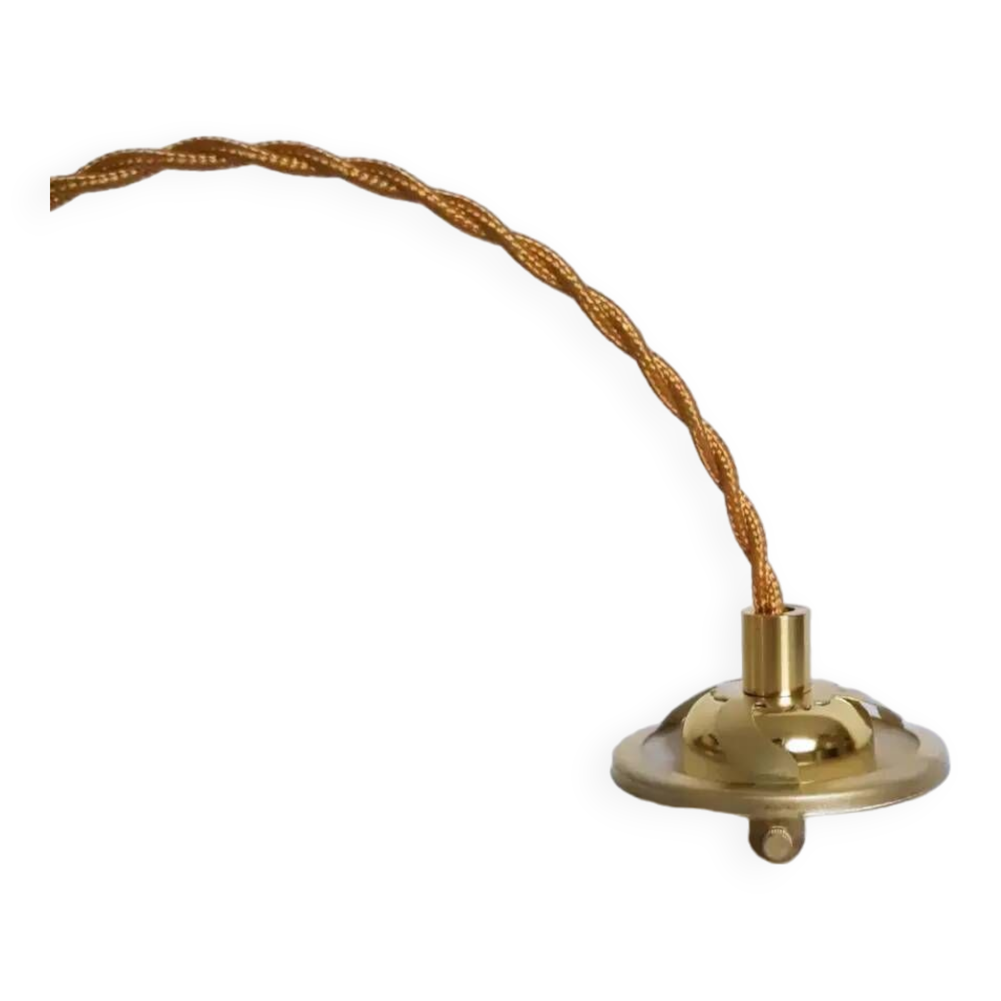 Wavy white opaline pendant light 1960 1970