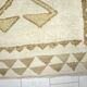 White & Beige Wool Handmade Rug sku 2215