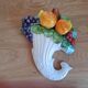 Cornucopia wall ceramic