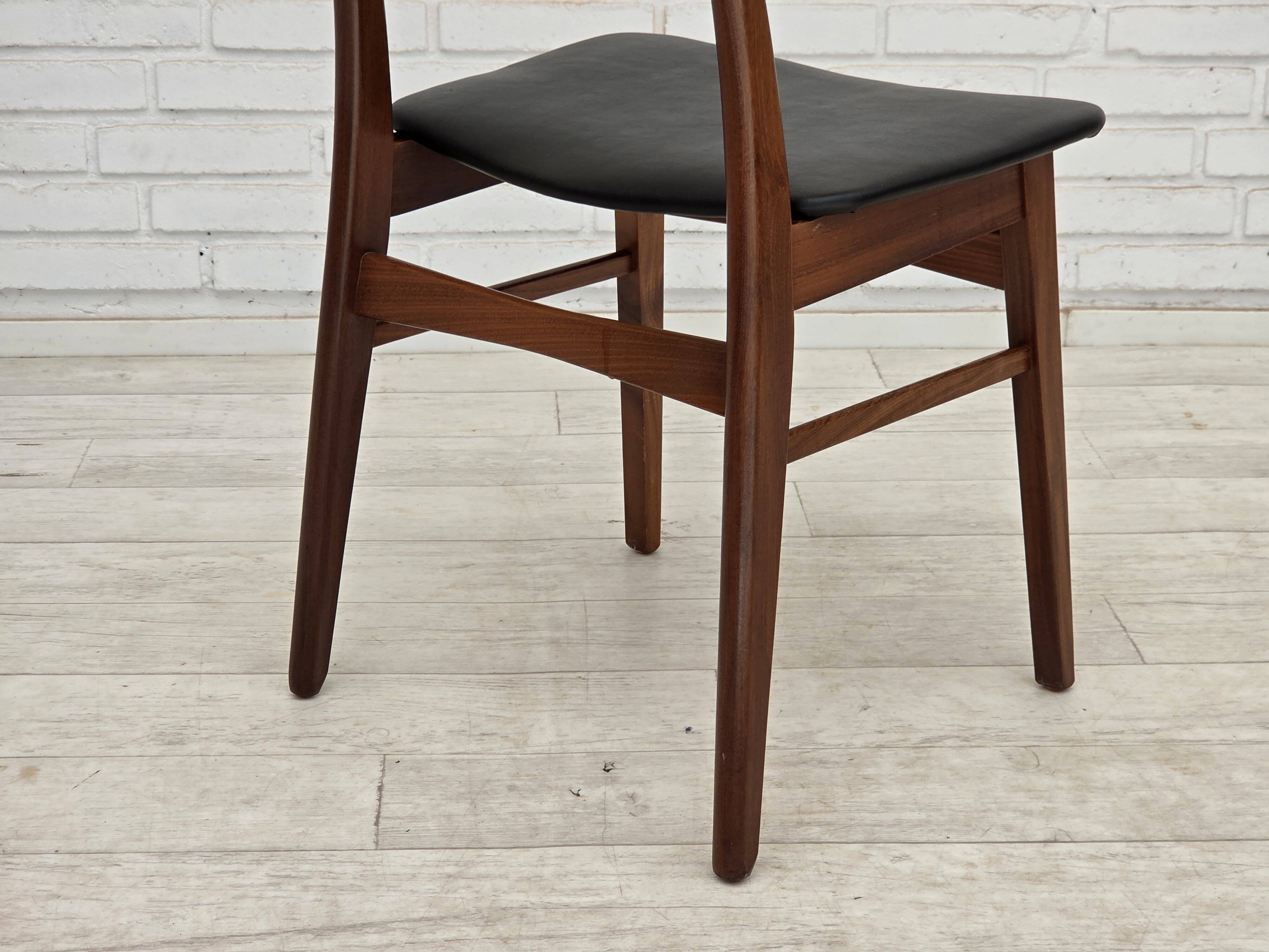 1970s, set of 4 Danish dining chairs by Findahl Møbelfabrik, teak wood.
