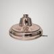 Italian Murano glass lamp, silver metal by Toni Zuccheri for Mazzega.