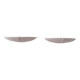 Pair of vintage wall lights in glazed white porcelain, France 1970.