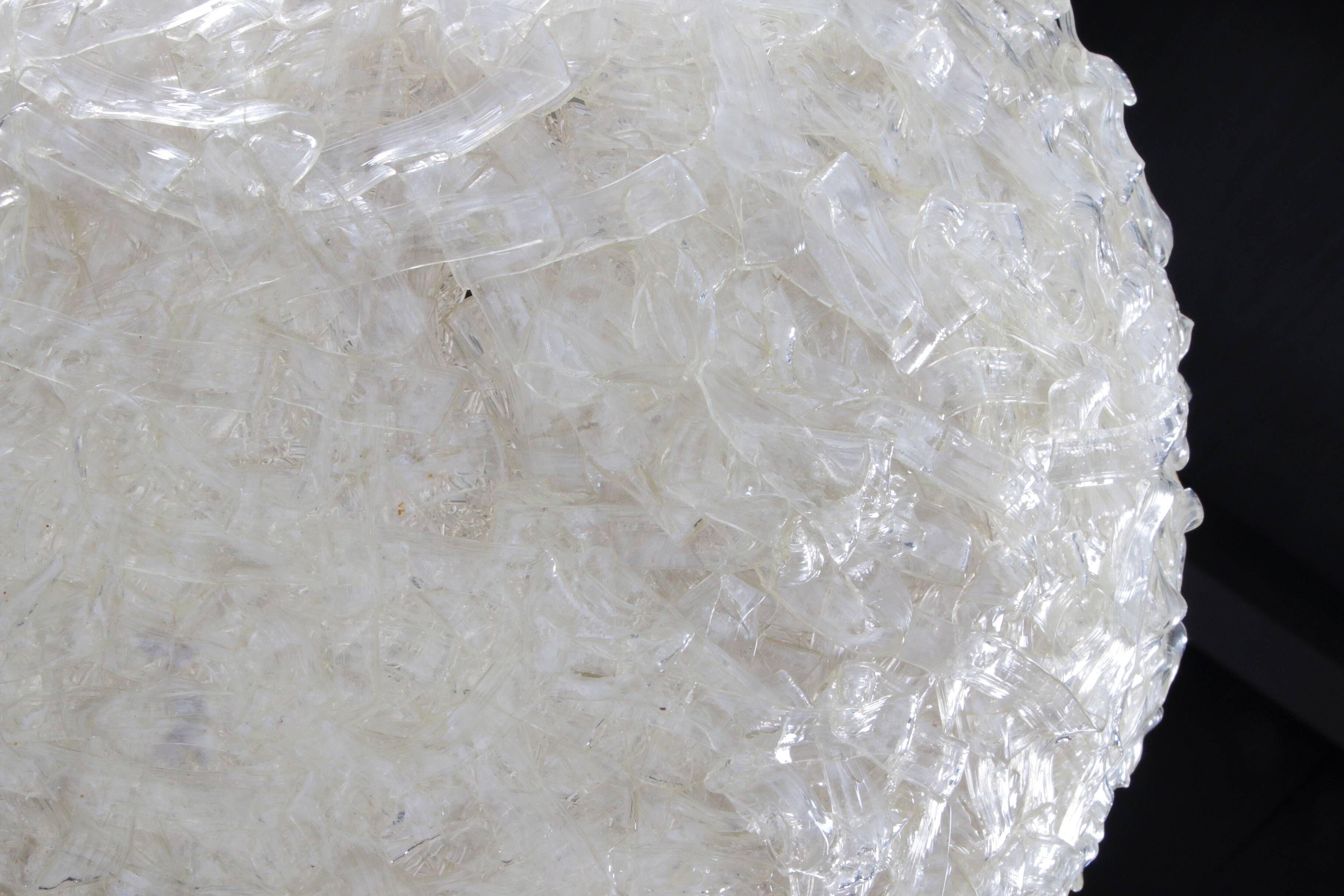 Vintage hanging lamp with coarse structure 1960 Germany