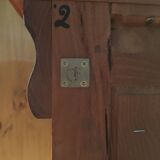 Notary's cardboard box in mahogany-colored cherry wood "Félix Monge"