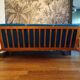 Scandinavian 3-seater sofa blue jersey
