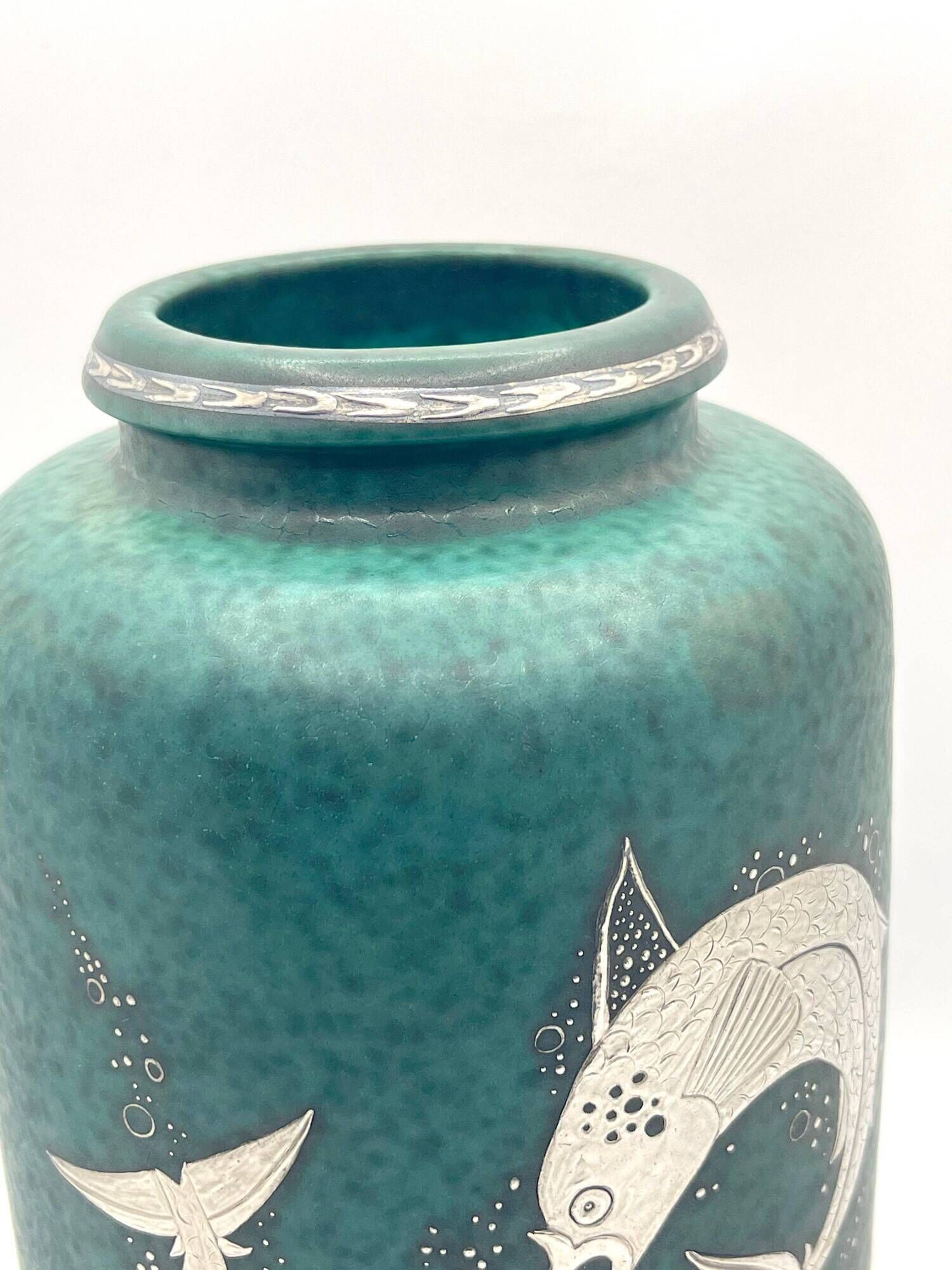 Vase wilhelm kate 'argenta' gustavsberg 1950